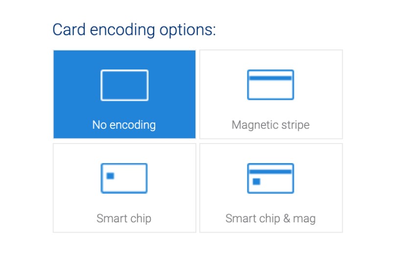 Magicard 300 encoding options include smart chip and magnetic stripe encoding.